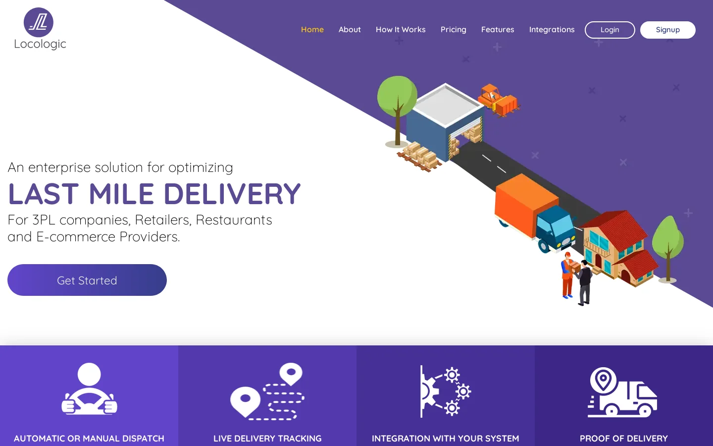Locologic Homepage screenshot