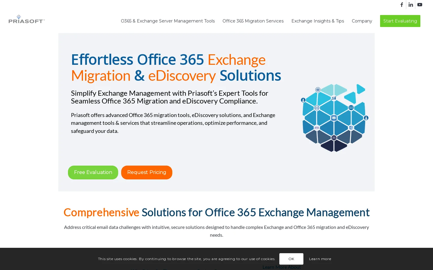 Priasoft Homepage screenshot