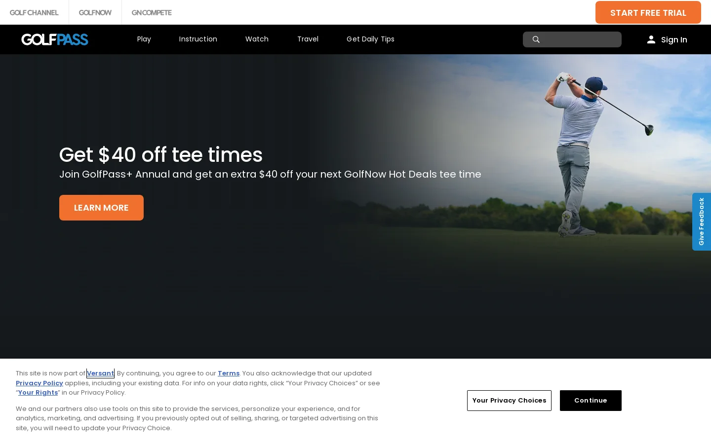 Arizona Golf Guide Homepage screenshot