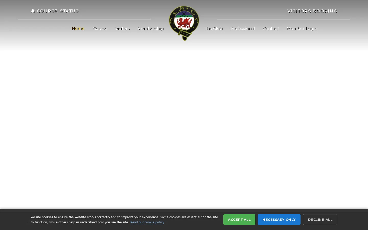 Home :: Padeswood & Buckley Golf Club Homepage screenshot