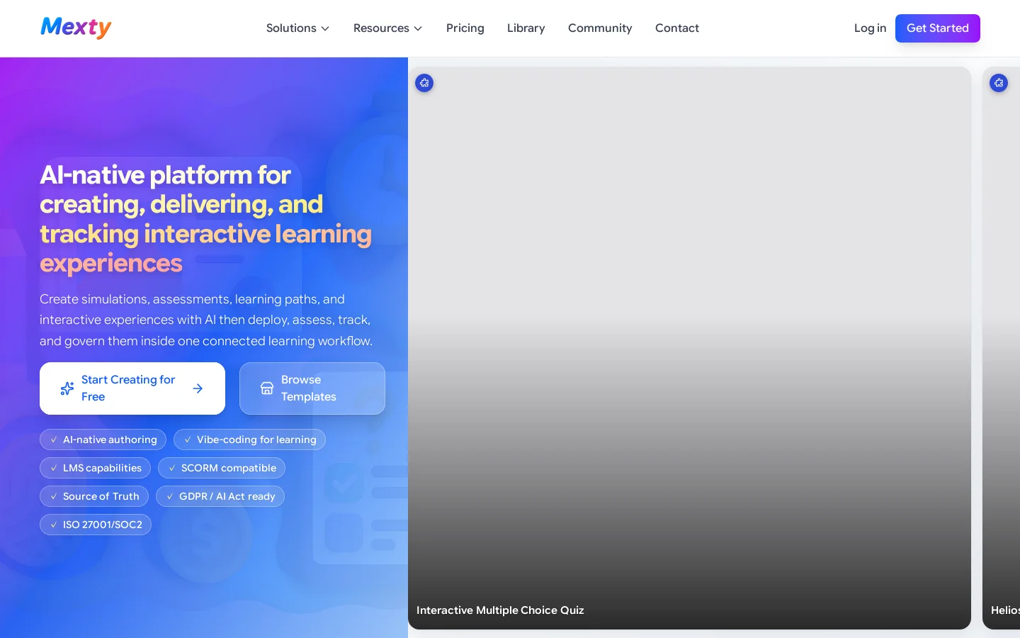 MEXTY Homepage screenshot
