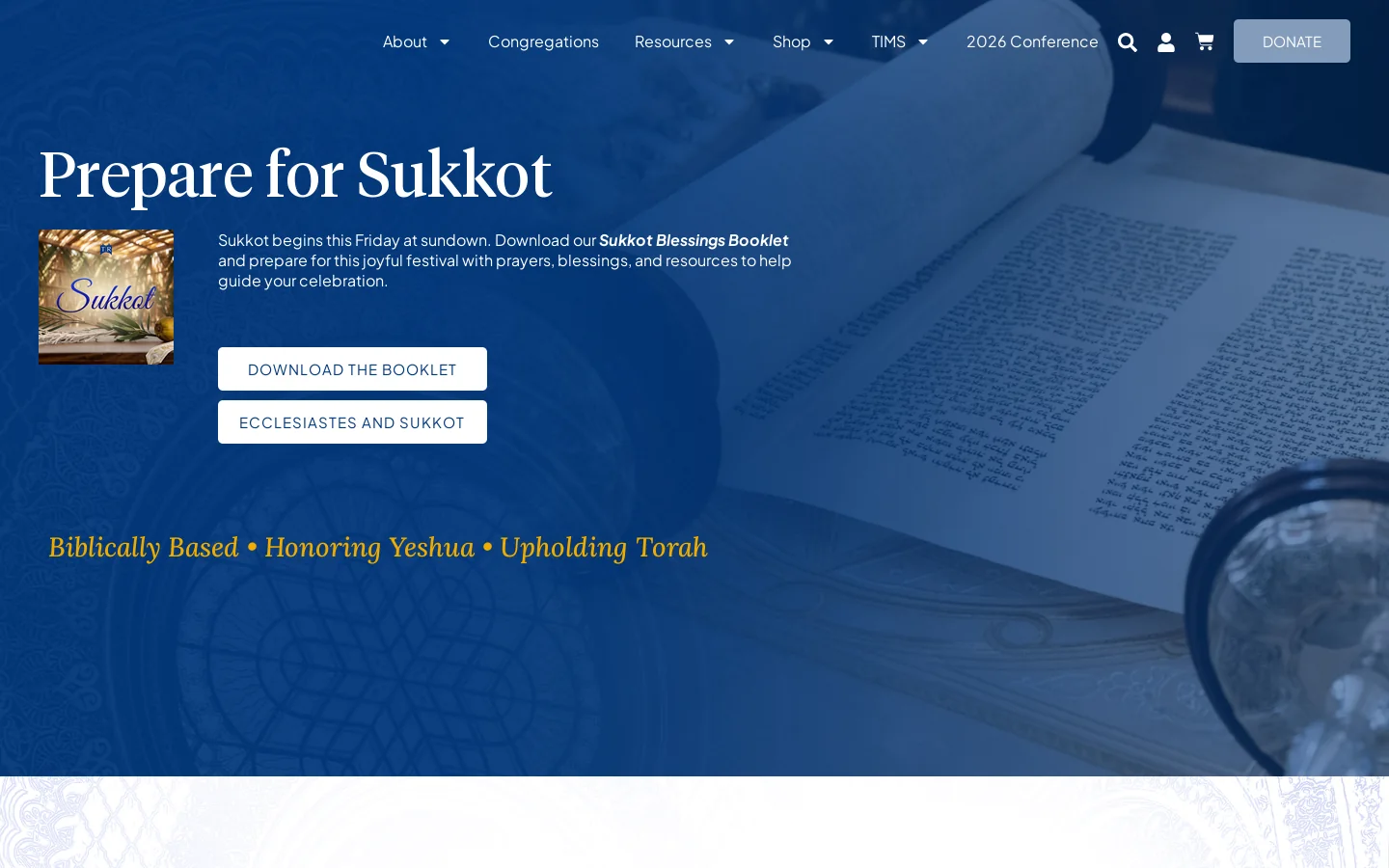 TorahResource Homepage screenshot