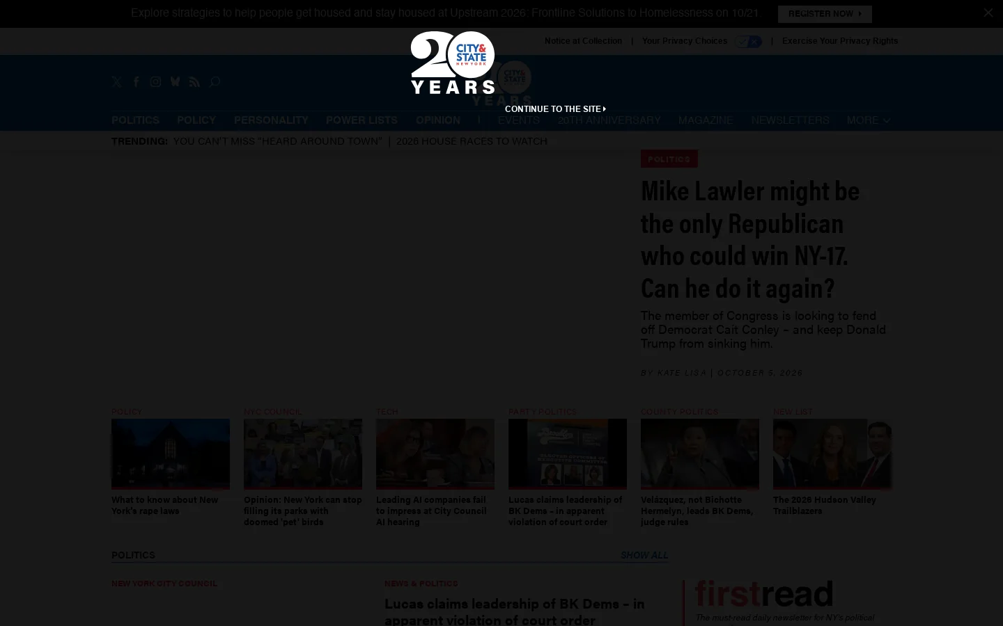 NYN Media - City & State New York Homepage screenshot
