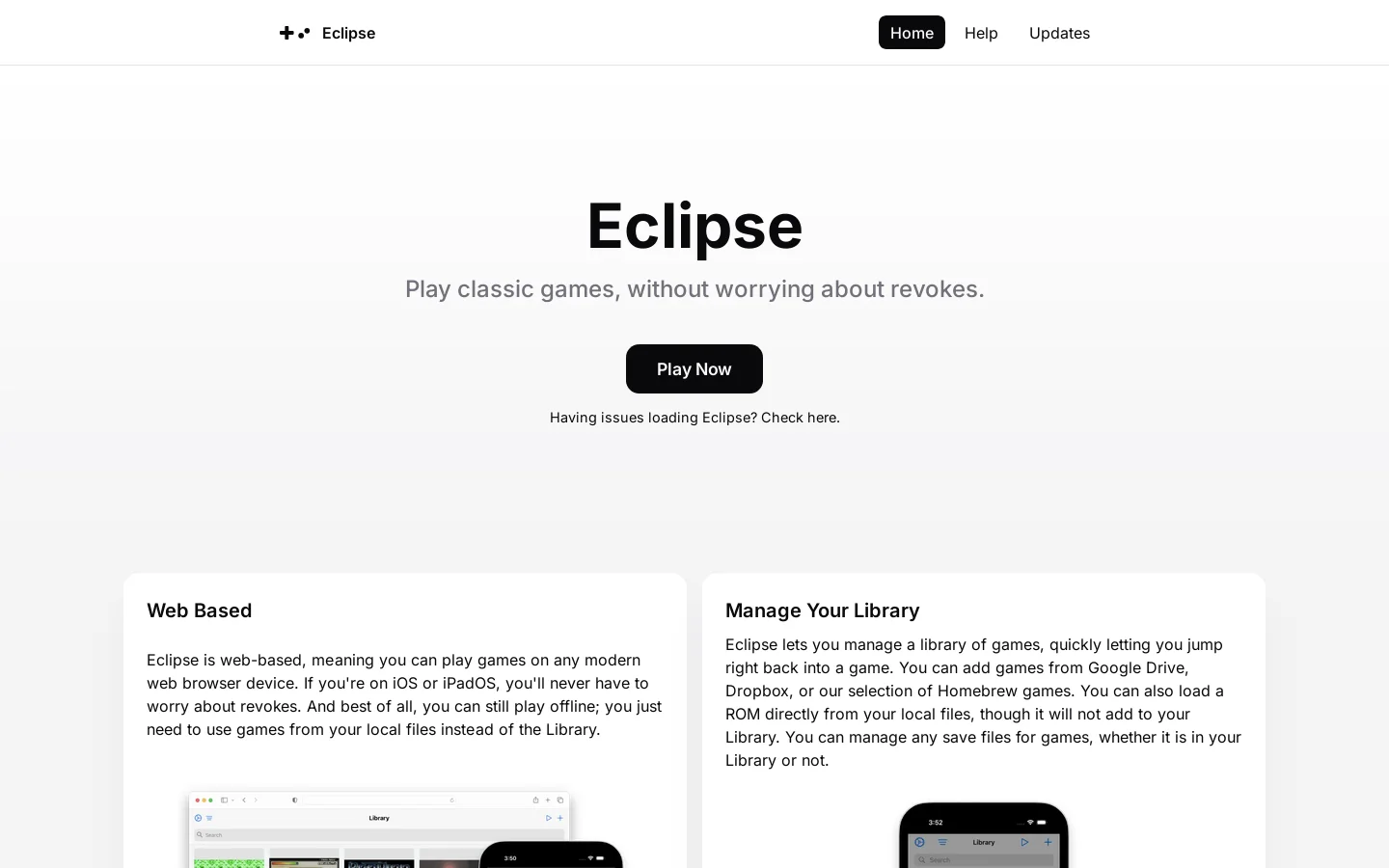 Eclipse Homepage screenshot