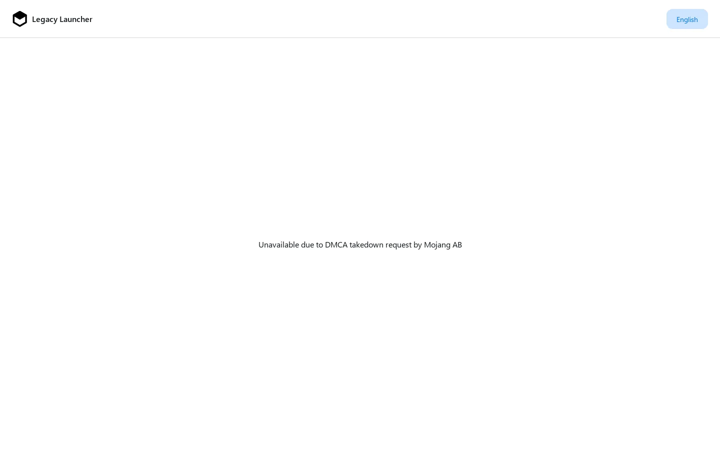 Legacy Launcher for Minecraft Homepage screenshot