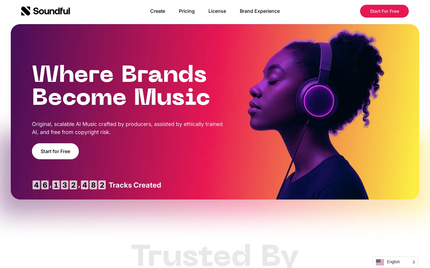 Soundful Homepage screenshot
