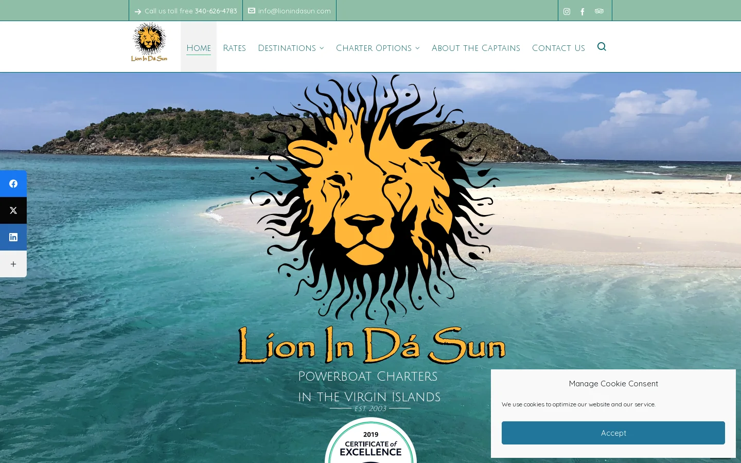 Home - St Thomas and St John Boat Charters Homepage screenshot