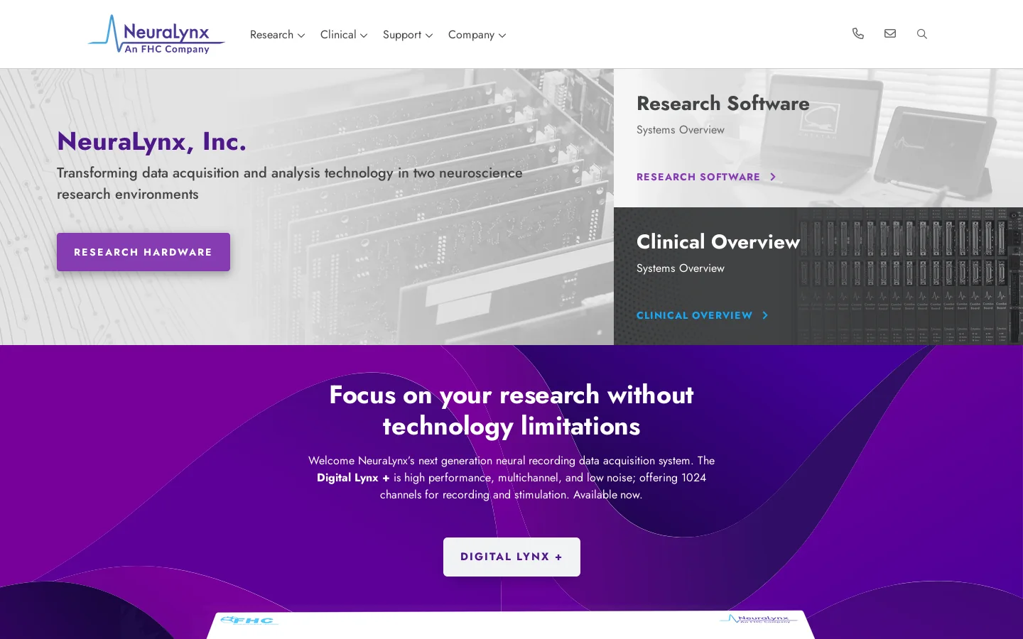 NeuraLynx Homepage screenshot
