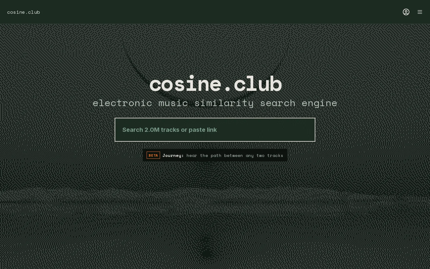 cosine.club Homepage screenshot