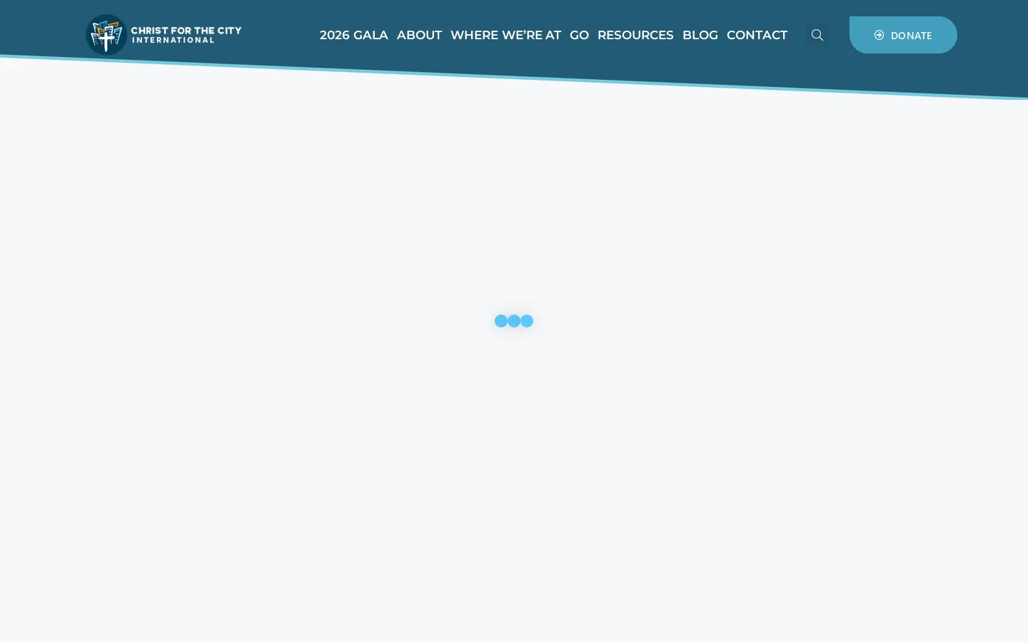 Christ for the City International – An international mission organization Homepage screenshot