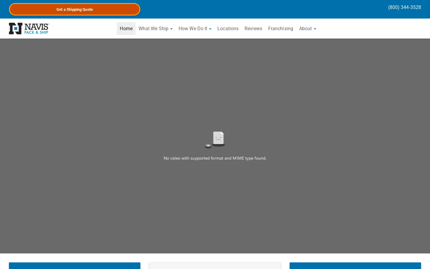 Packing & Shipping Services for Auction, Art, Furniture & Freight Homepage screenshot