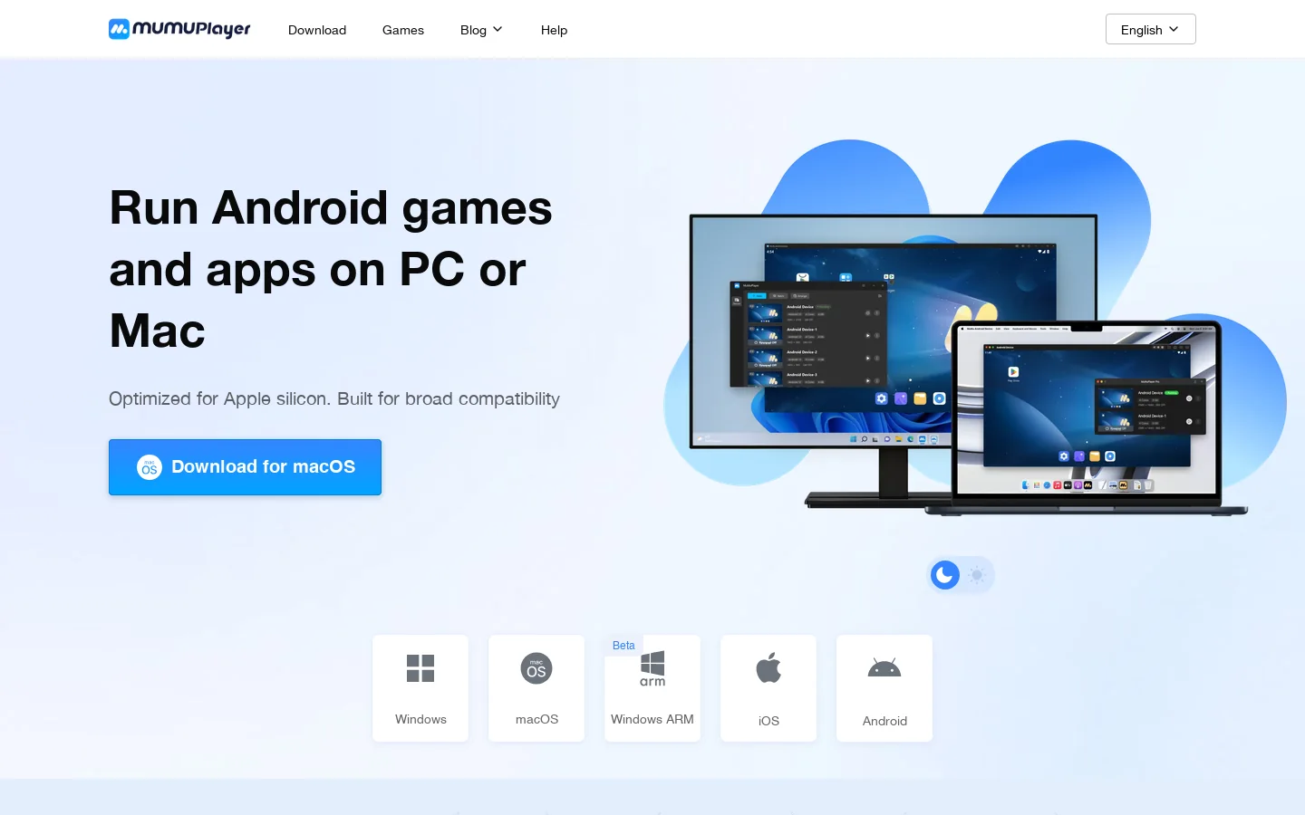MuMuPlayer Homepage screenshot