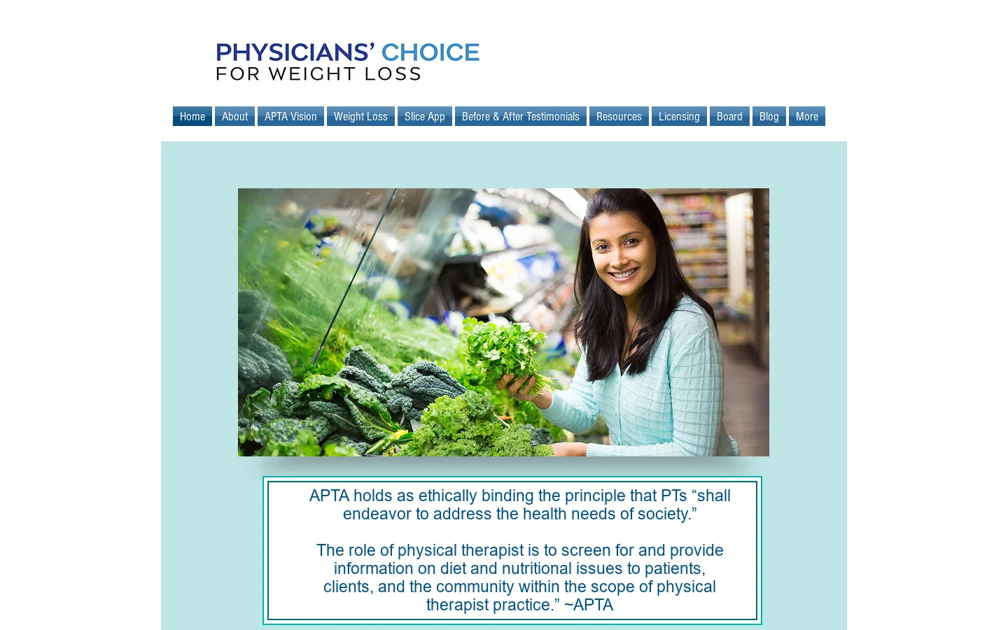 Lifestyle Weightloss Homepage screenshot