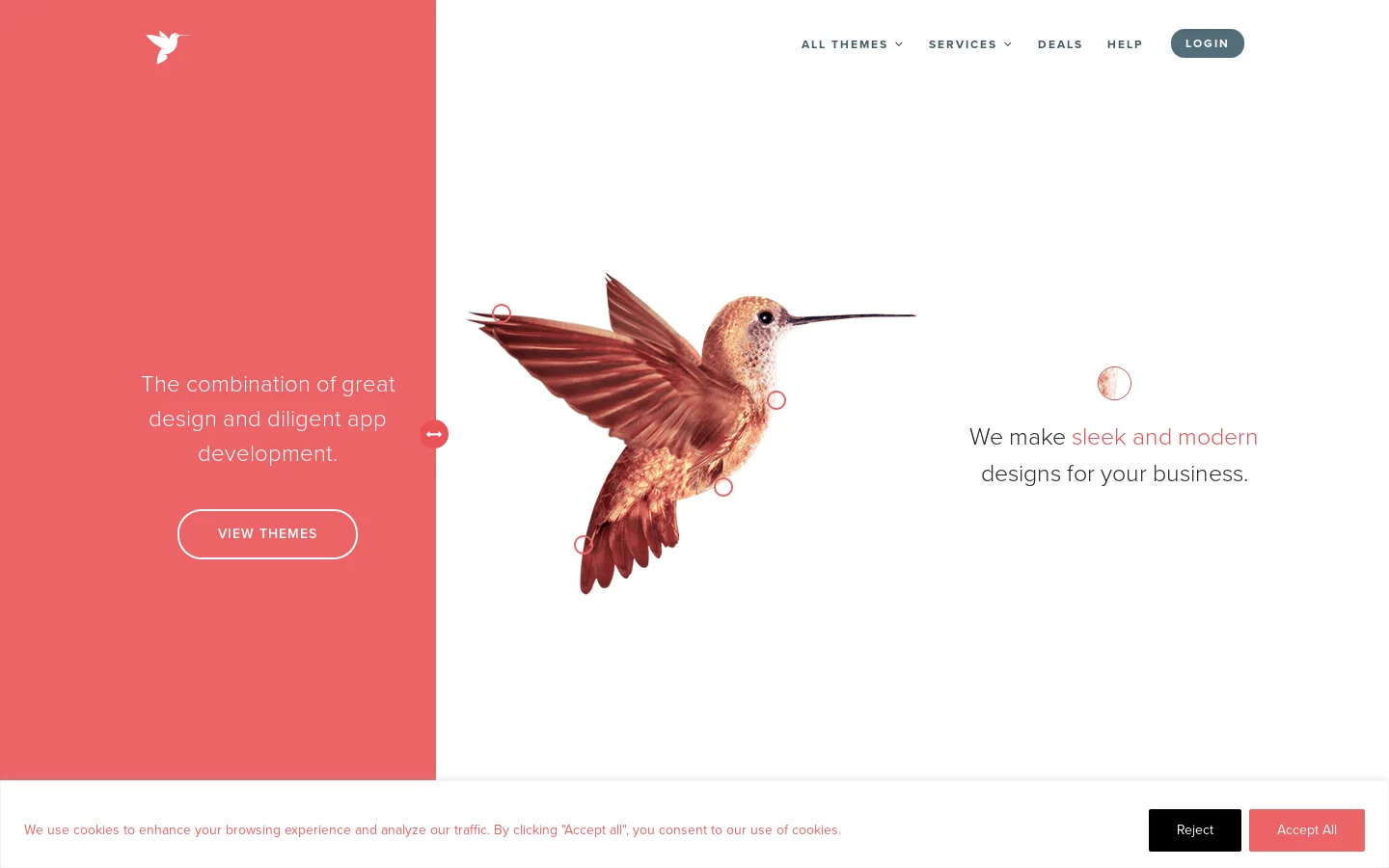 EngineThemes Homepage screenshot