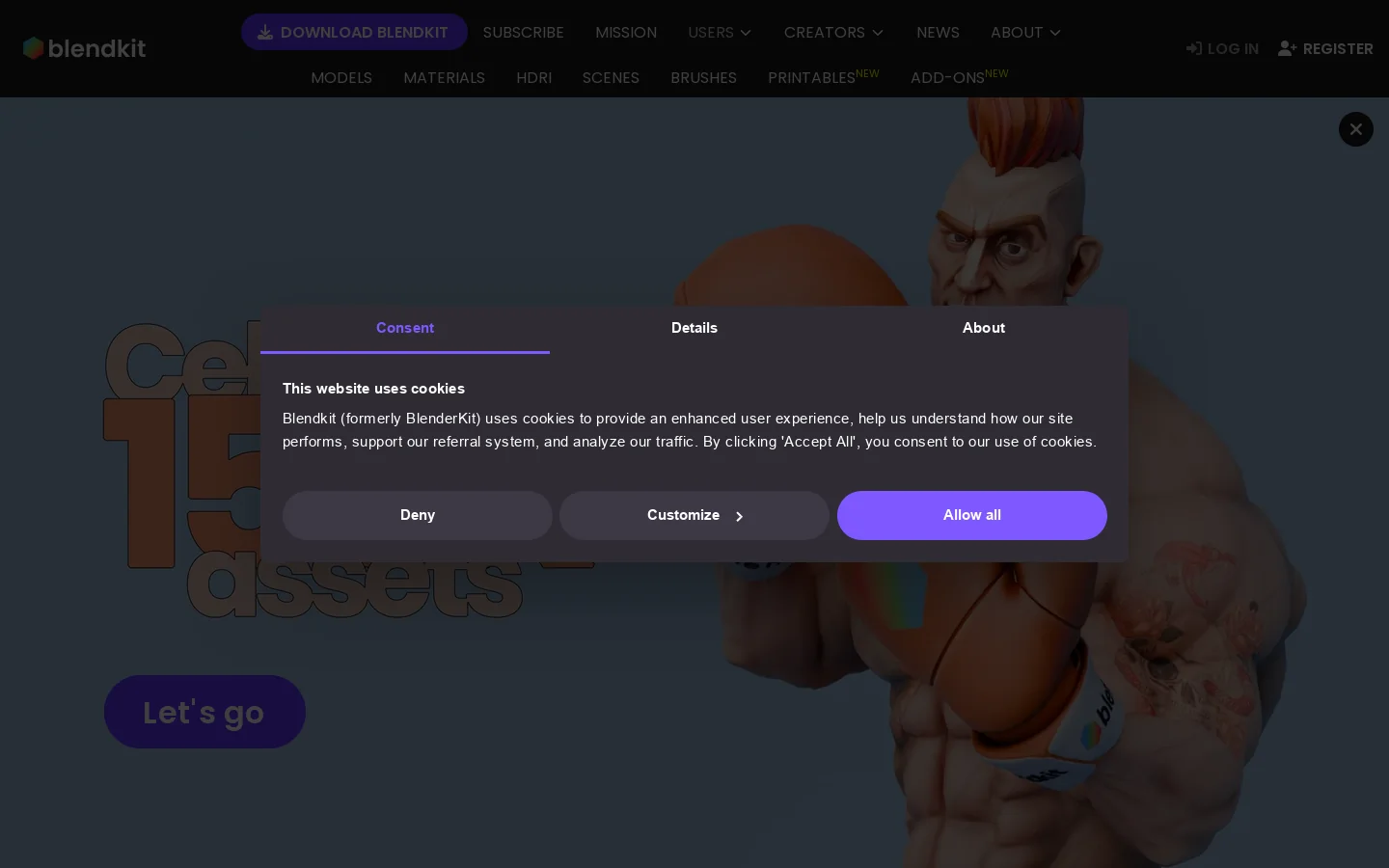 Blendkit Homepage screenshot