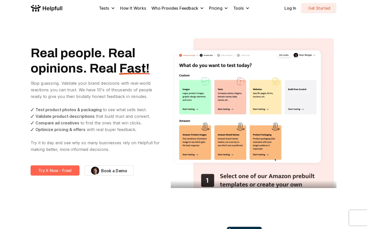 Helpfull Homepage screenshot