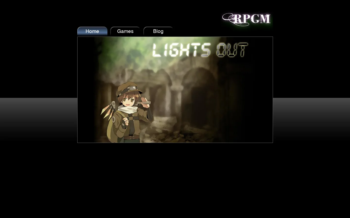 RPGM Studio Homepage screenshot