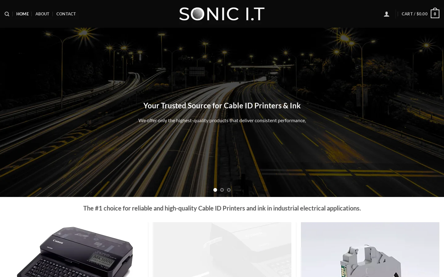 Sonic I.T Homepage screenshot