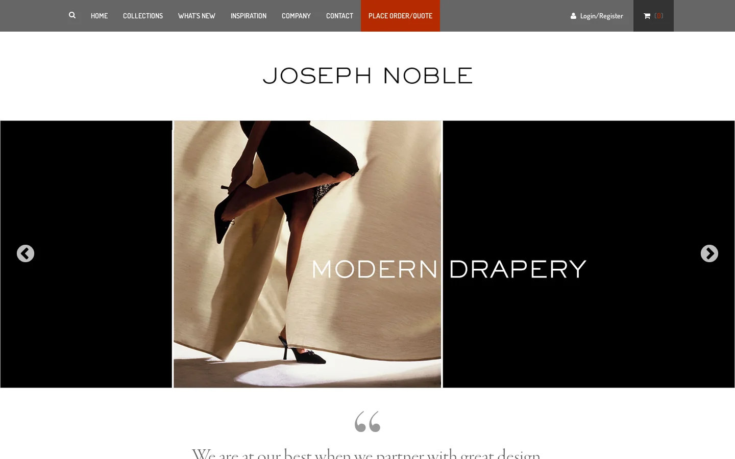 JOSEPH NOBLE Homepage screenshot