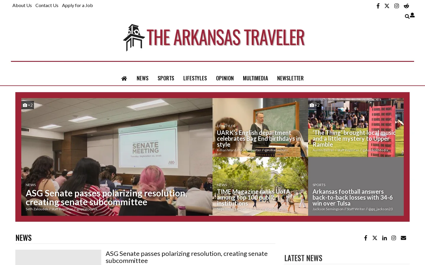 uatrav.com Homepage screenshot