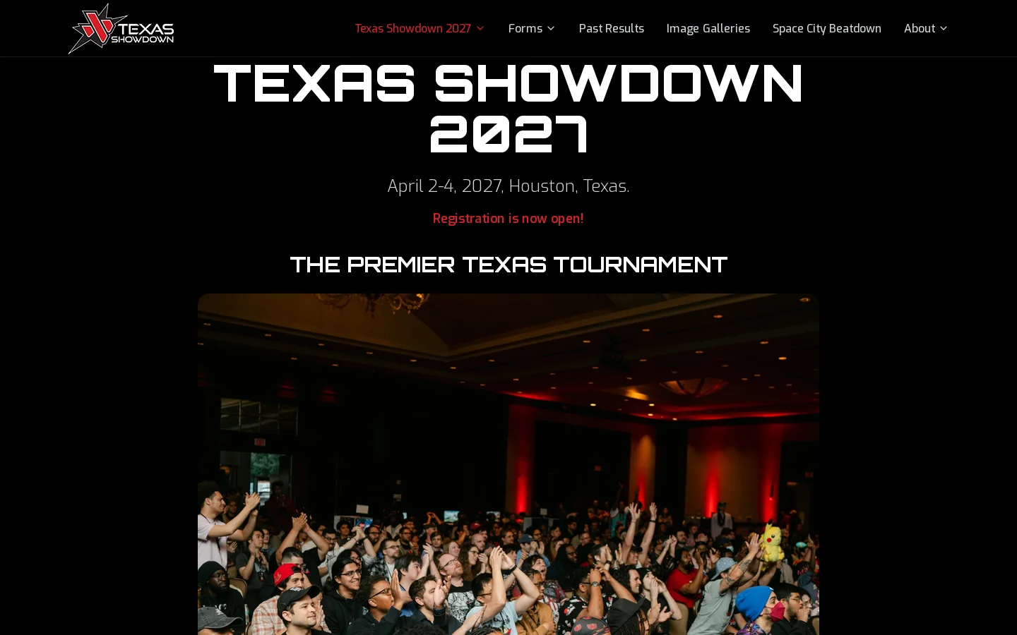 Texas Showdown 2027 - The Premier Texas Tournament Homepage screenshot