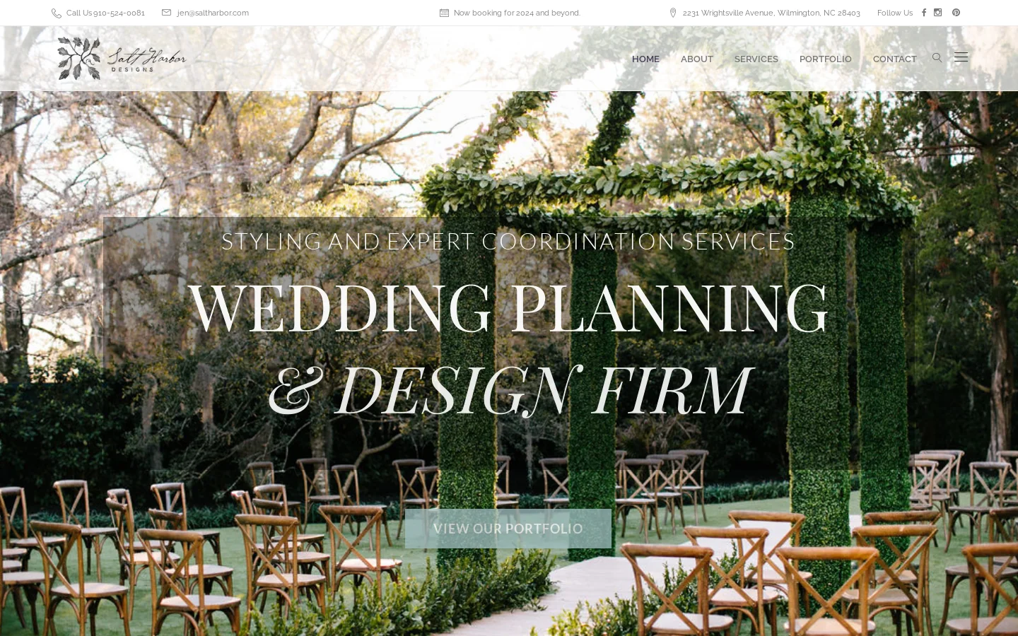 Salt Harbor Designs Homepage screenshot