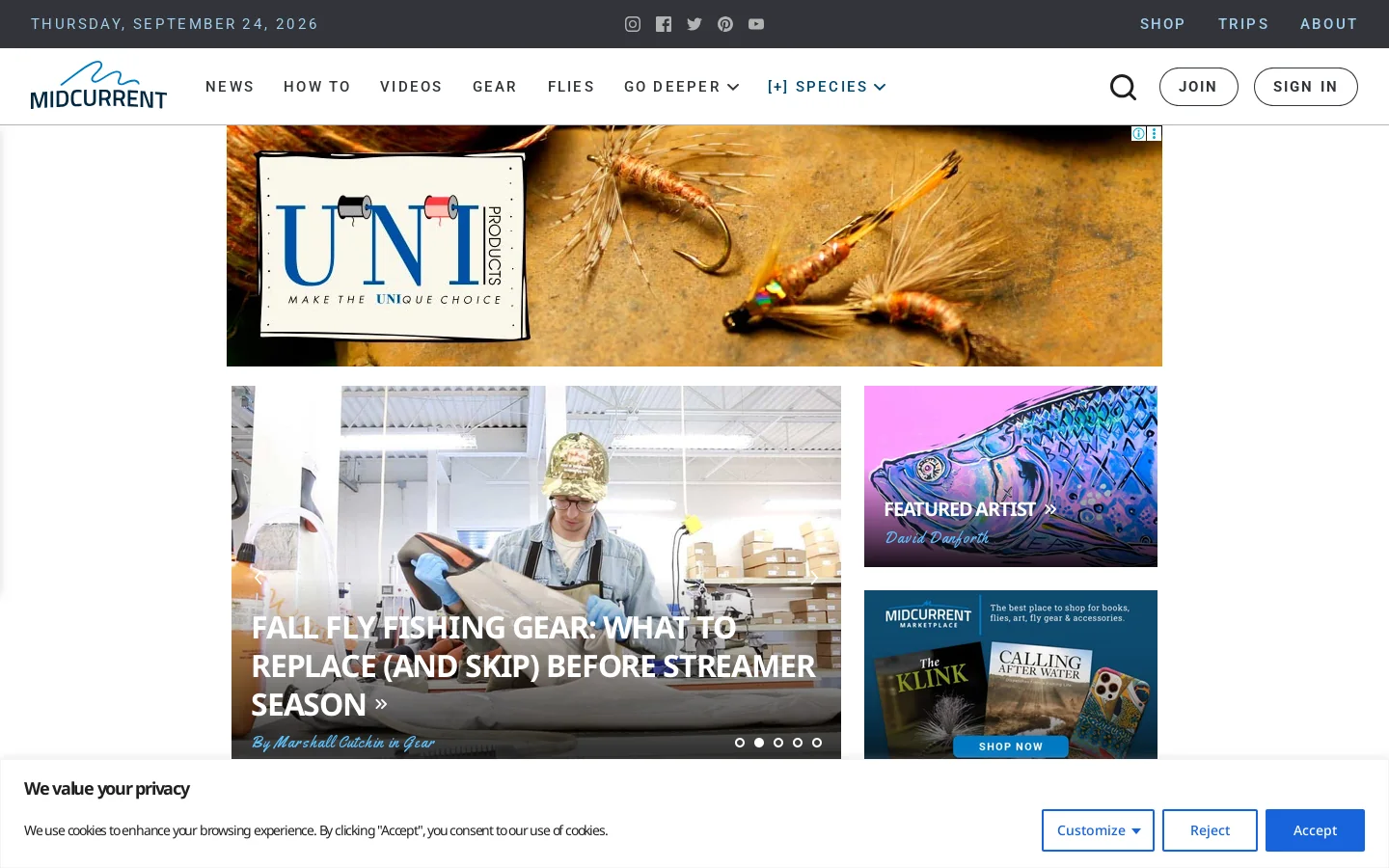MidCurrent Homepage screenshot
