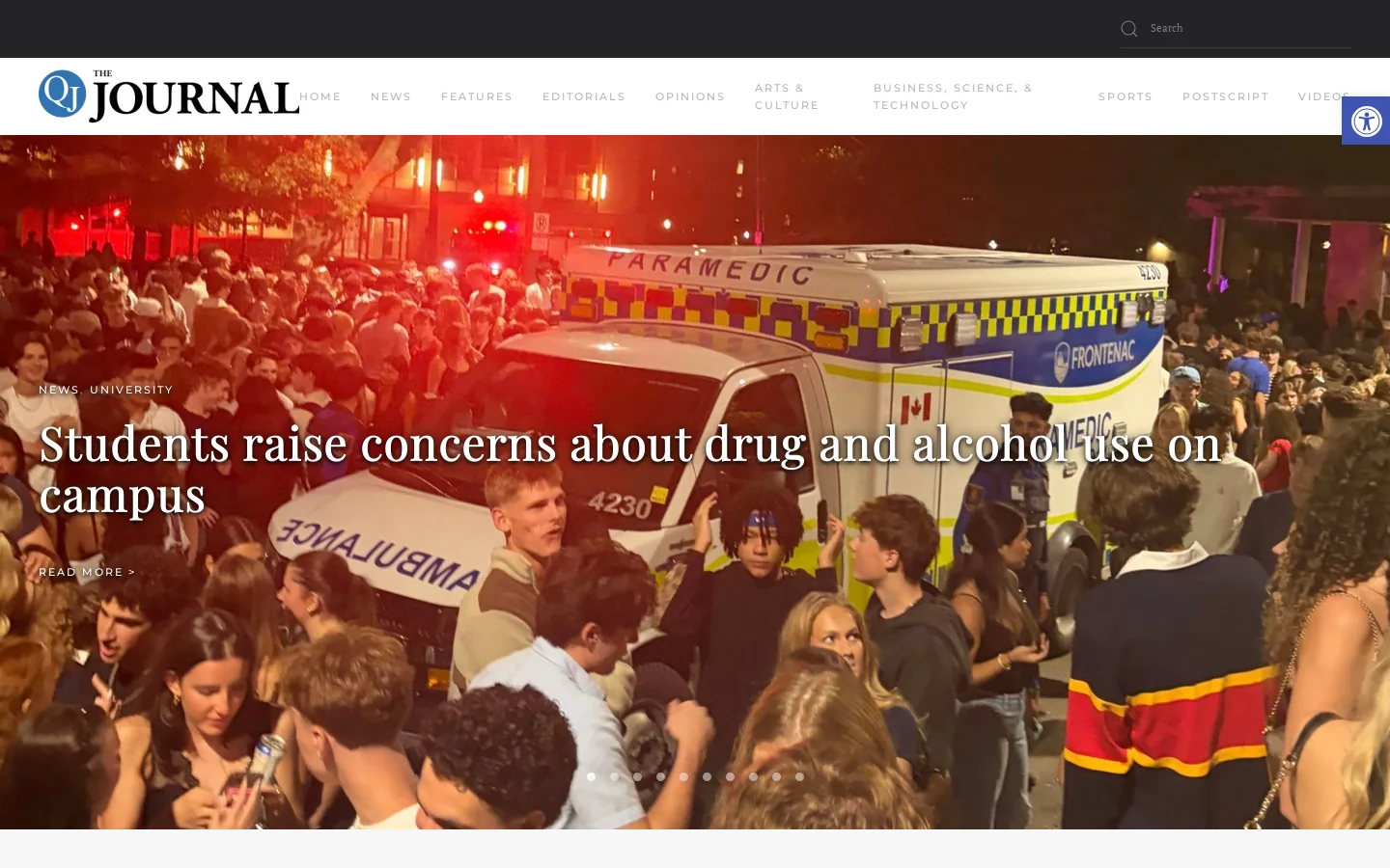 Home - The Queen's Journal Homepage screenshot