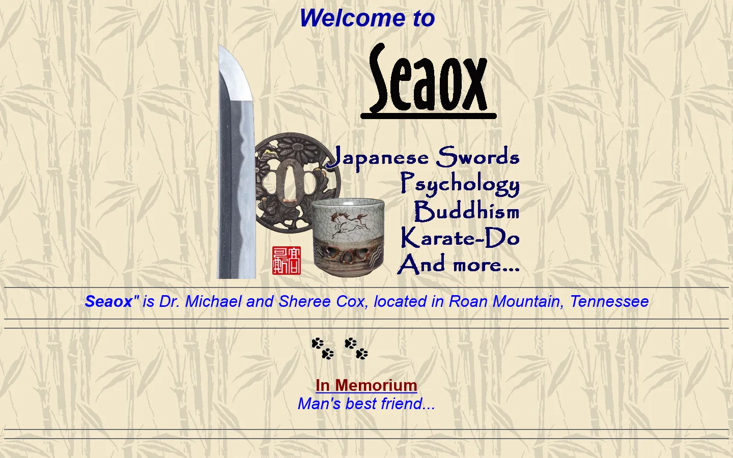 SEAOX Homepage screenshot