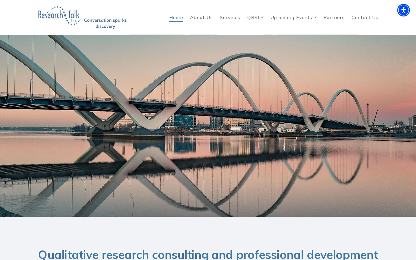 ResearchTalk Homepage screenshot