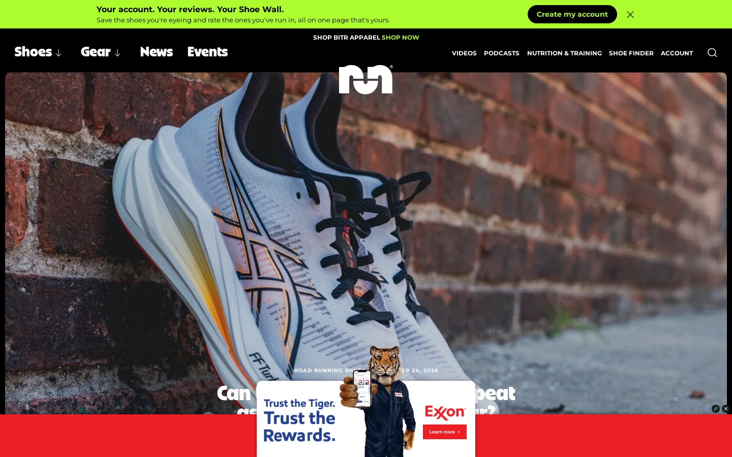 Believe in the Run Homepage screenshot