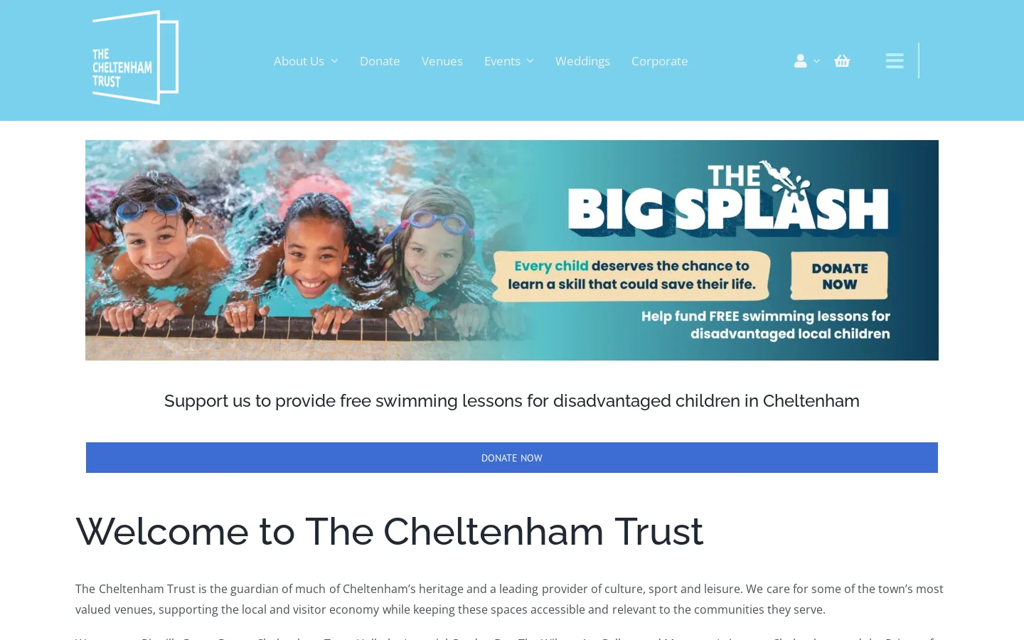Home - The Cheltenham Trust Homepage screenshot
