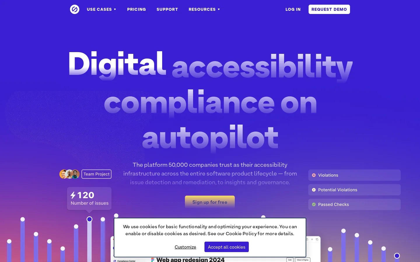 Stark: The suite of integrated accessibility tools Homepage screenshot