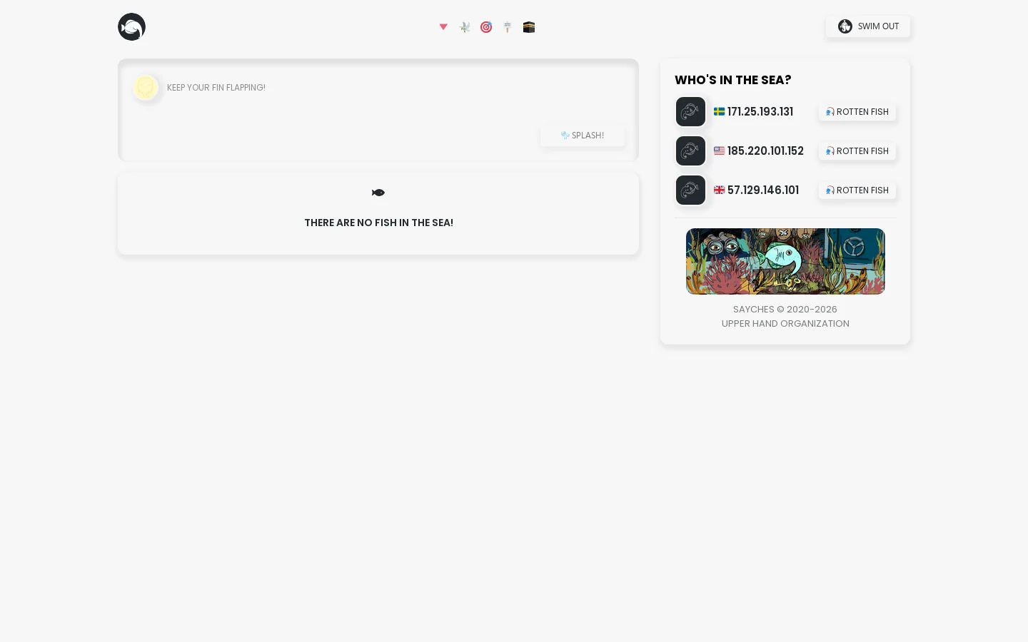 SAYCHES Homepage screenshot