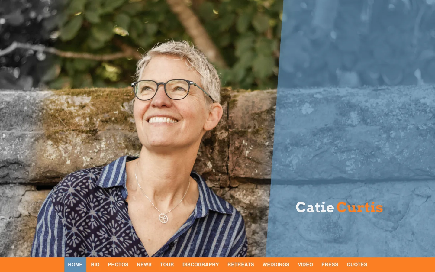 Catie Curtis Homepage screenshot
