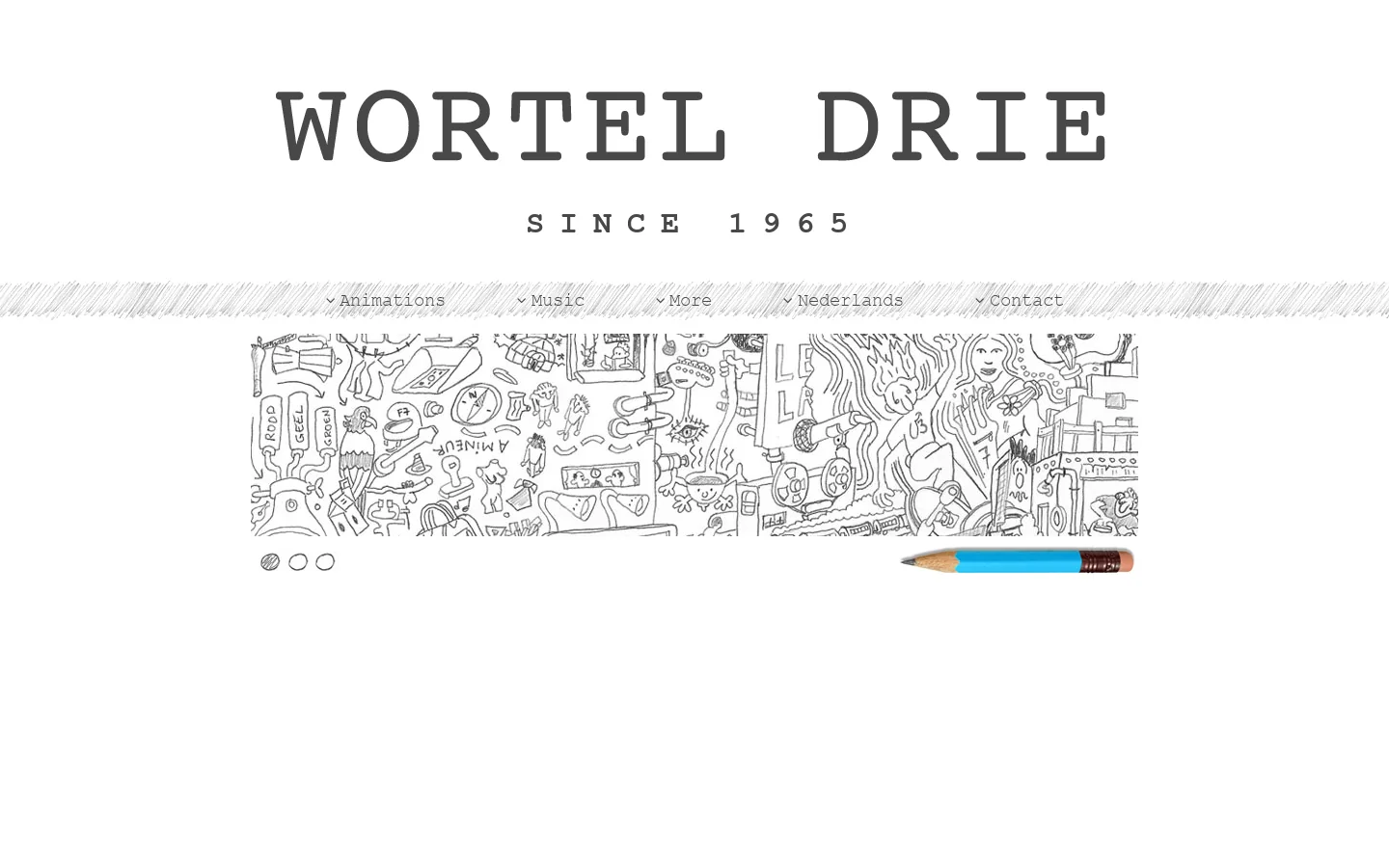 Wortel Drie Homepage screenshot