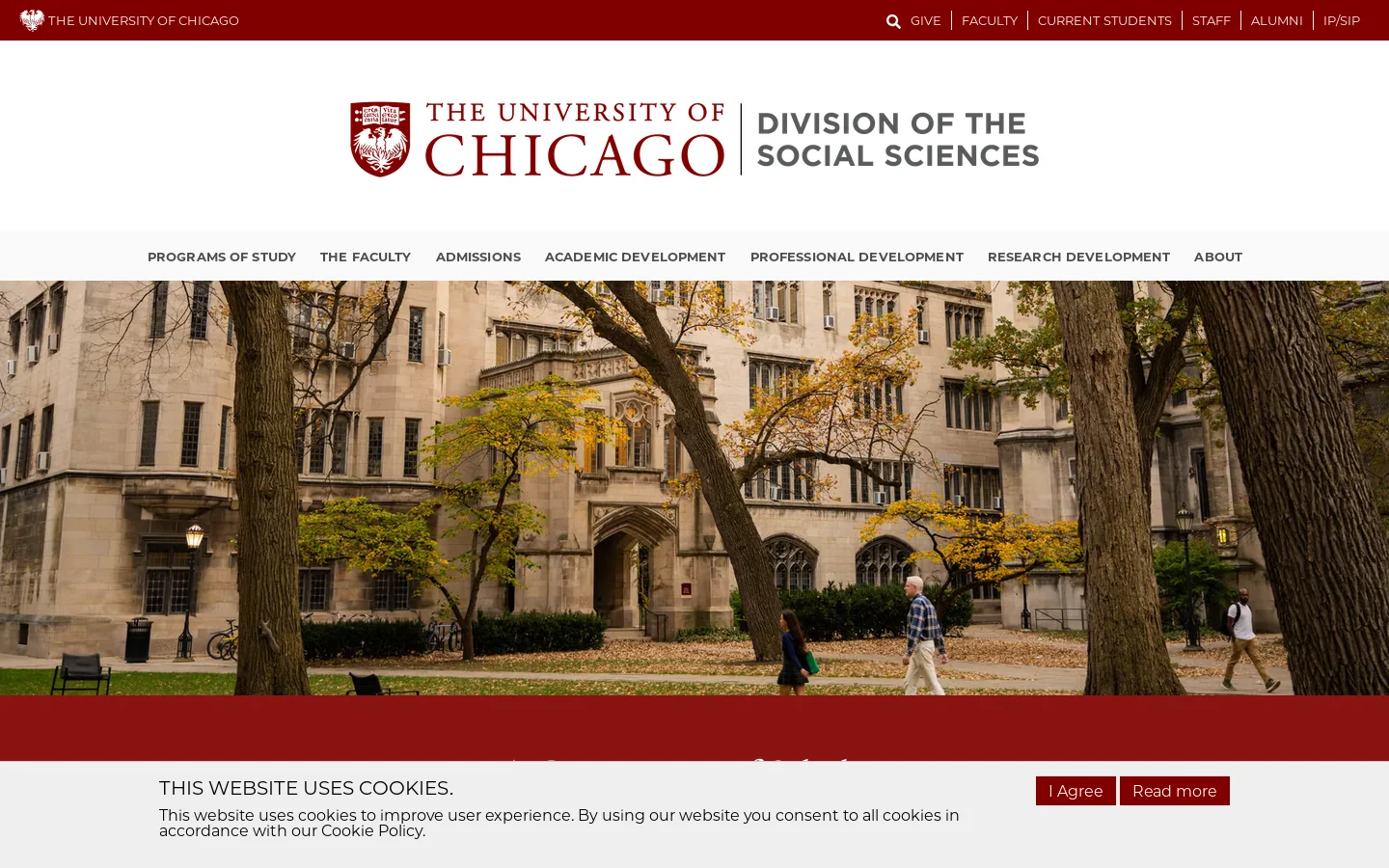 Social Sciences Homepage Homepage screenshot