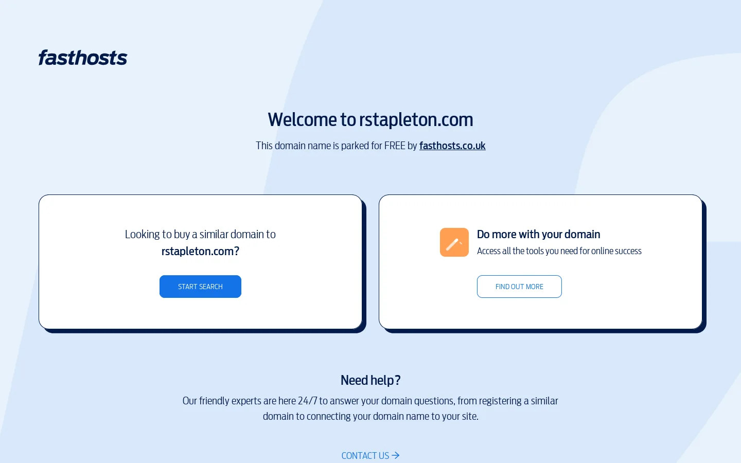 Domain parking page Homepage screenshot