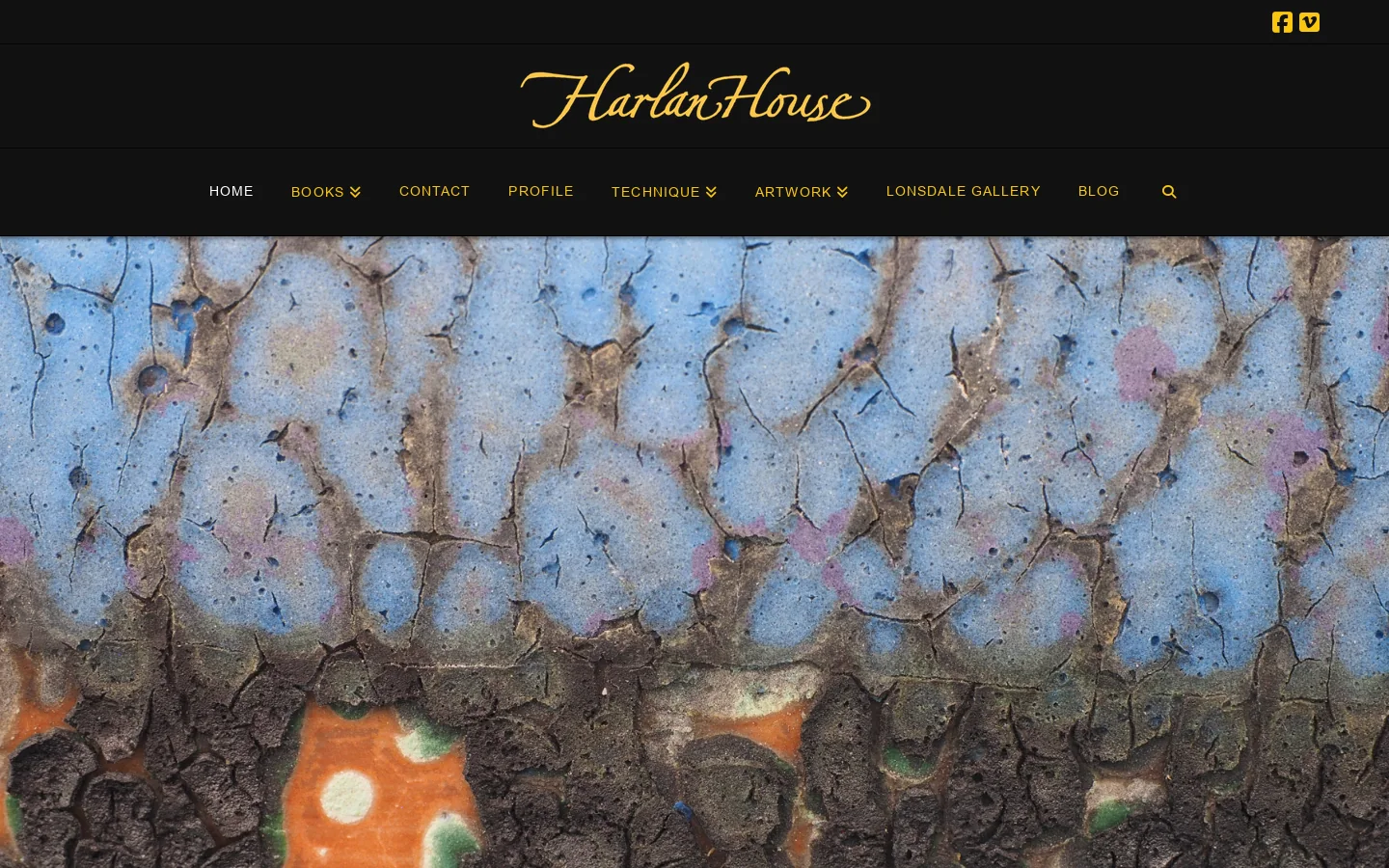 Harlan House Homepage screenshot
