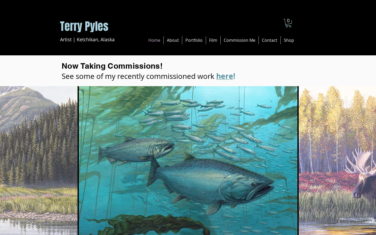 Alaskan Art Homepage screenshot