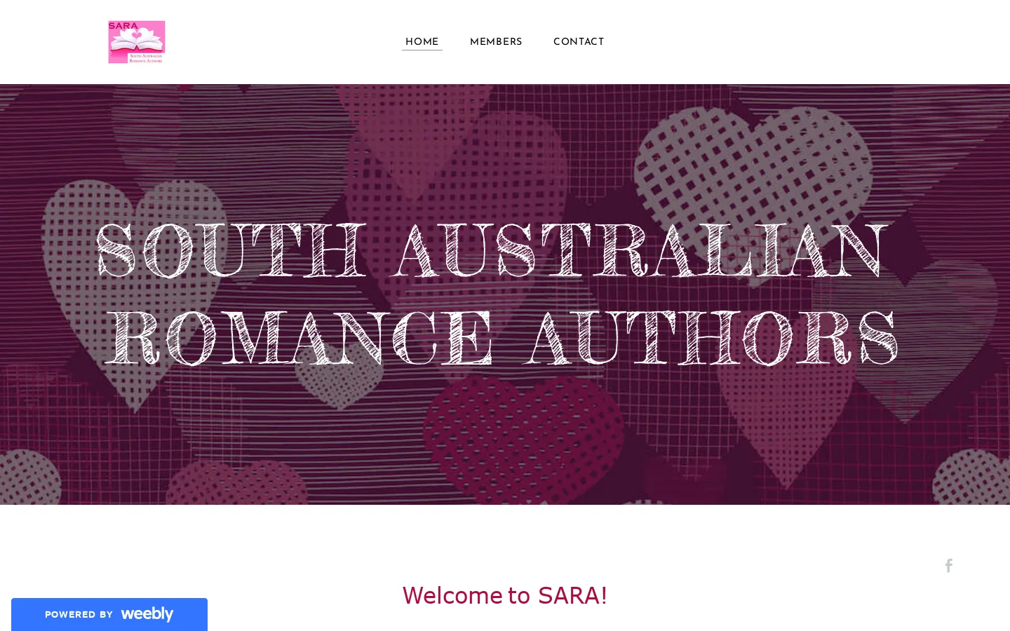 South Australian Romance Authors - Home Homepage screenshot