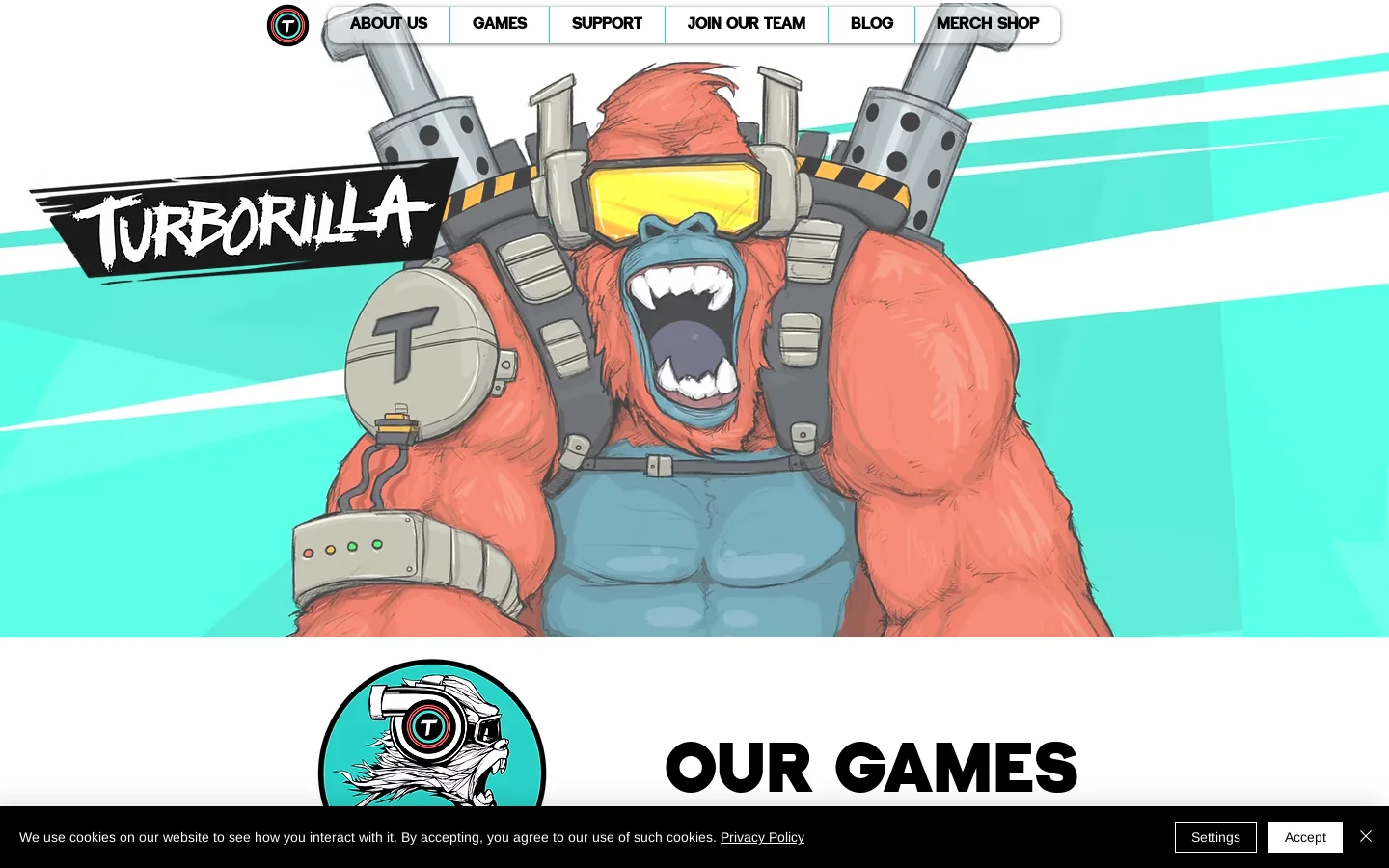 Turborilla Homepage screenshot
