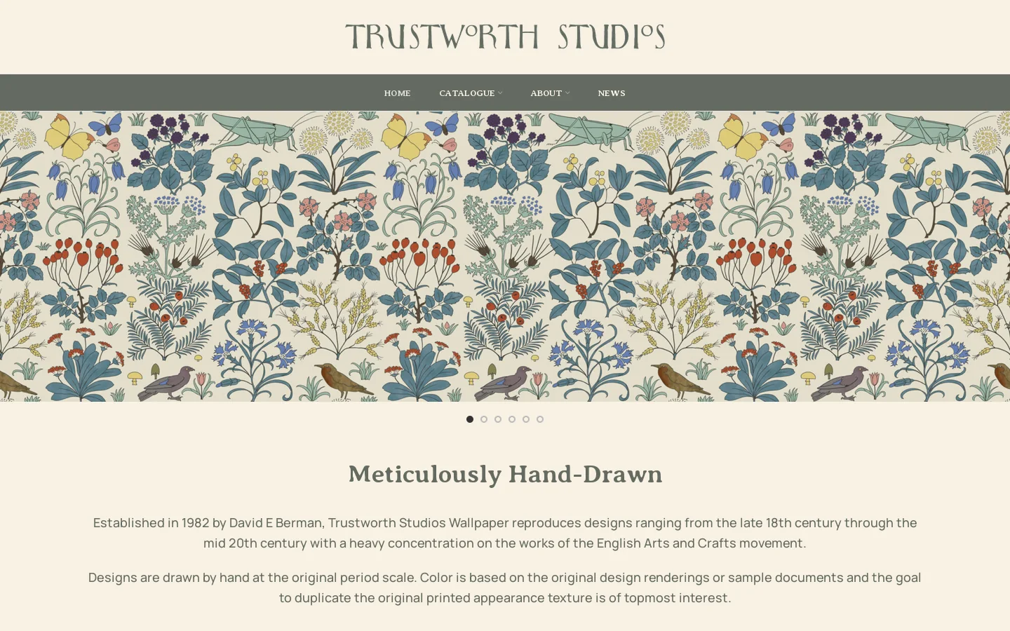 Trustworth Studios Homepage screenshot