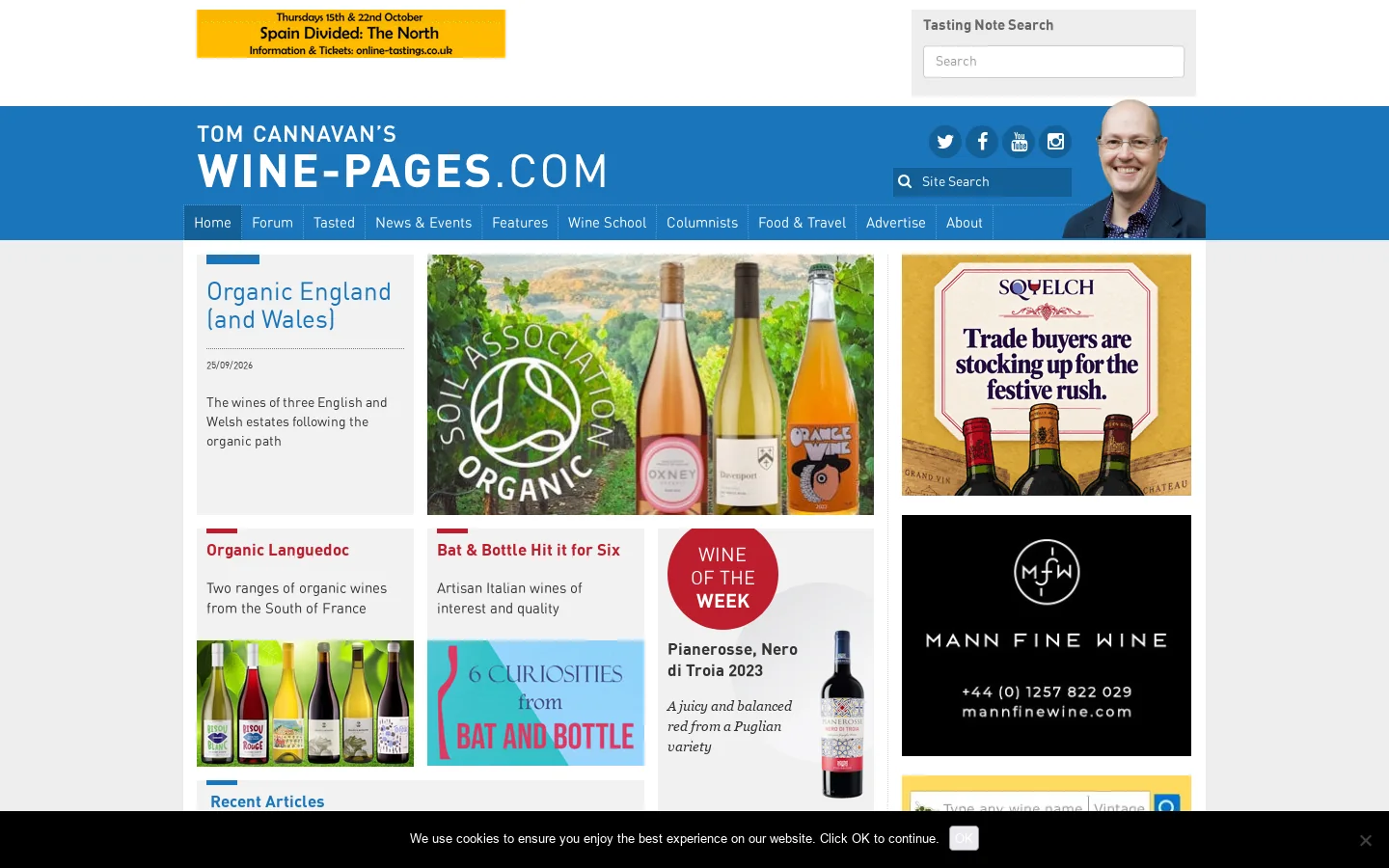 wine-pages Homepage screenshot