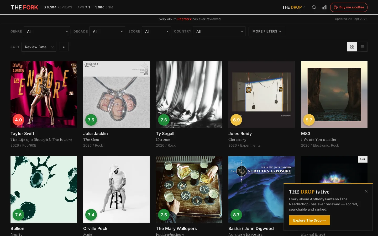 The Fork Homepage screenshot