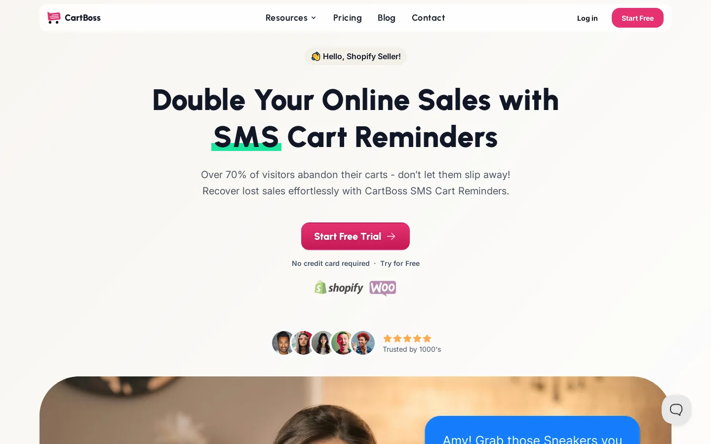 CartBoss Homepage screenshot