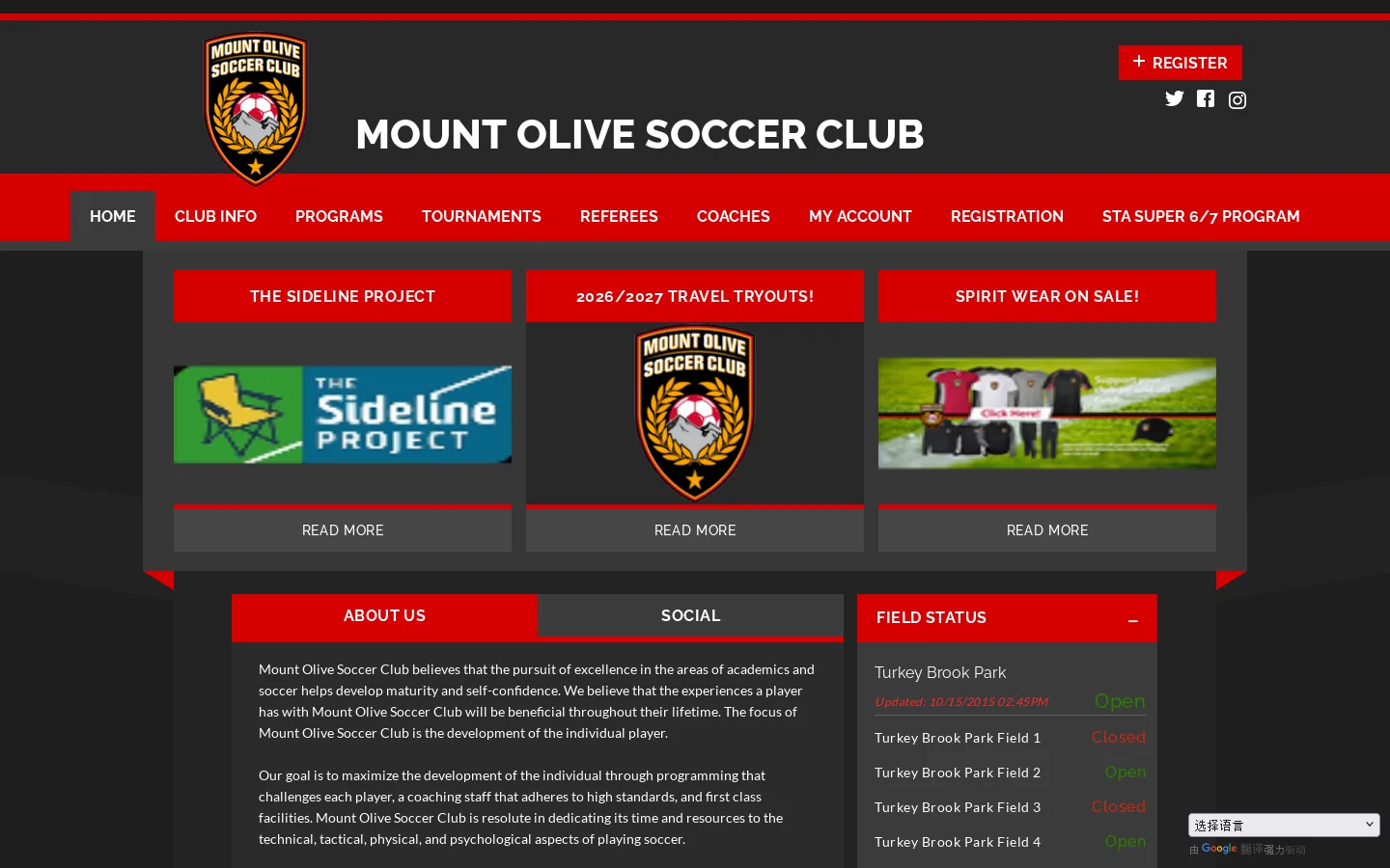 Home Homepage screenshot