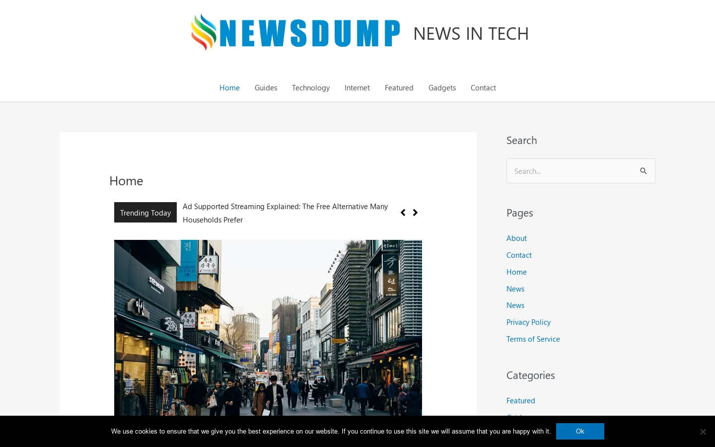 Home - NEWS IN TECH Homepage screenshot
