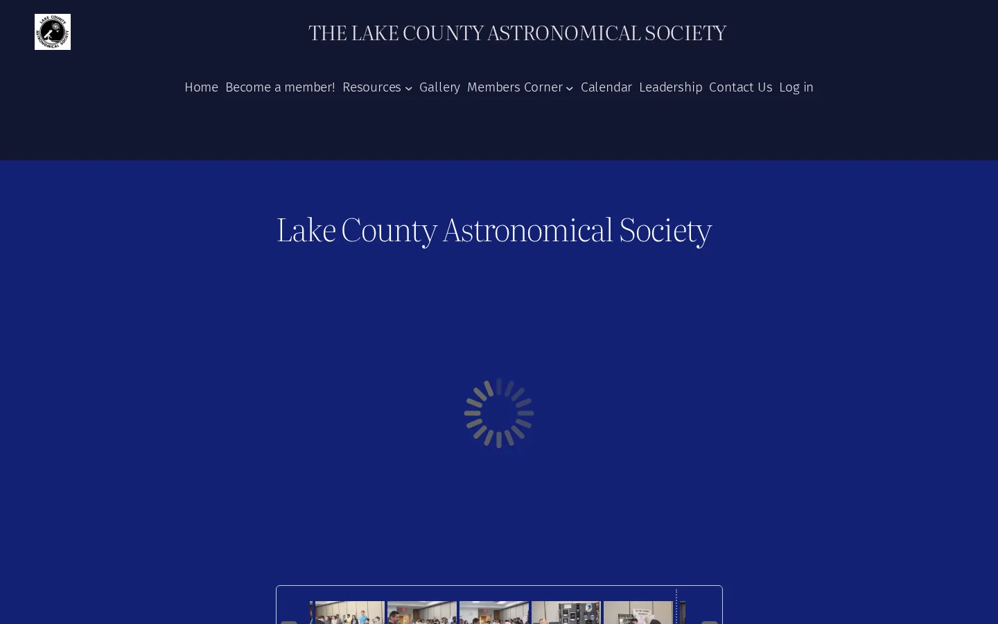 Lake County Astronomical Society - The Lake County Astronomical Society Homepage screenshot