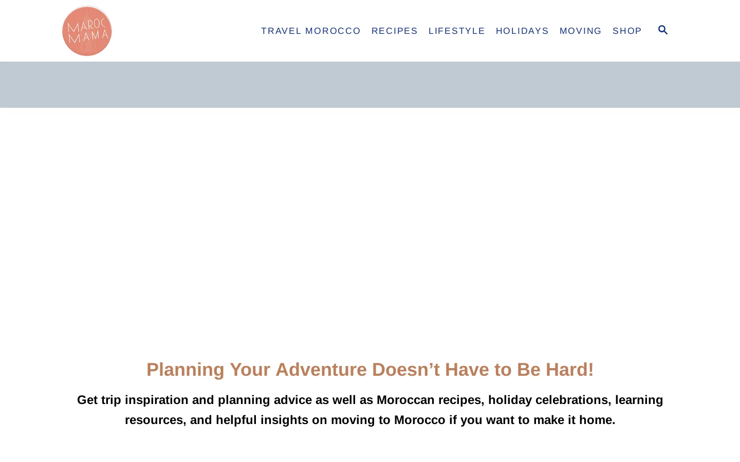 MarocMama Homepage screenshot